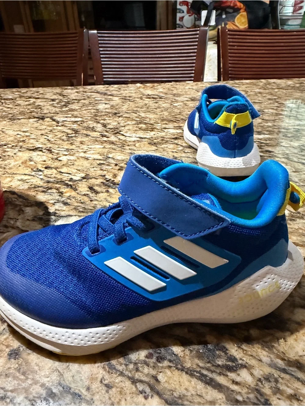 adidas Kids Blue and White Athletic Sneakers
